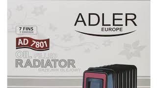 Масляный радиатор Adler AD 7801