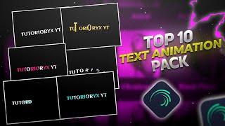 Top 10 alight motion text animation presets | xml text | text alight motion preset download free