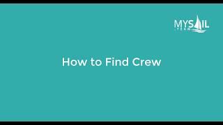 How to Find Crew with MySail