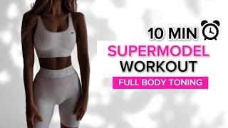 10 MIN SUPERMODEL BODY WORKOUT | Get a Sexy Toned Body | Eliza Yumik