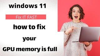 GPU memory is full - how to fix your GPU memory is full in davinci 17