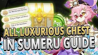 All 22 Luxurious Chest Locations in Sumeru FAST ROUTE GUIDE | Genshin Impact 3.0