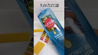 Wow sunsilk shampoo ph test #shorts #sunsilk #shampoo #haircare #hairshampoo#hair #hairfall #phtest