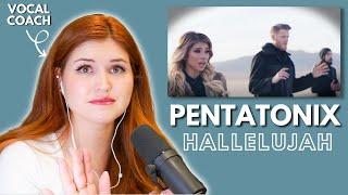 PENTATONIX I Hallelujah I Vocal coach reacts