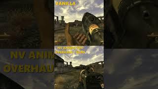 Fallout New Vegas Tri Beam Laser Rifle Animation Comparison : Vanilla vs Modded