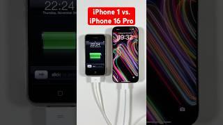 First iPhone on iOS 1 vs. iPhone 16 Pro on iOS 18