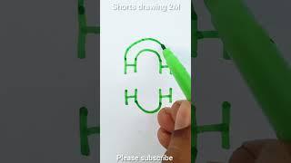  3D letter S drawing tutorial 