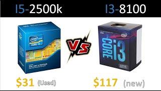 i5 2500k vs i3 8100 || 18 Game Tested || Comparison