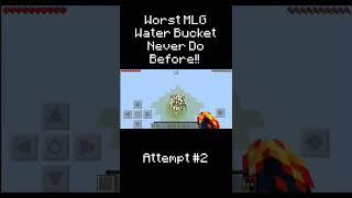 The Worst MLG Water Bucket Never Done Before!!! #Mcpe #Minecraft #HongPRO