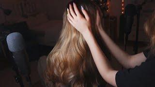 ASMR Hair Play + Back & Scalp Scratching/Massage (No Talking)