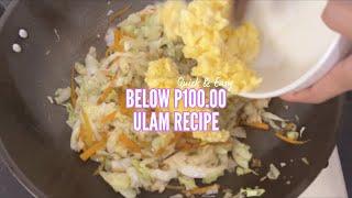 BUDGET ULAM IDEAS BIG SERVING BELOW 100 PESOS ULAM IDEA | ULAM PINOY RECIPE