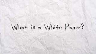 What is a White Paper? AOPA 2023 - By Quorum Prosthetics