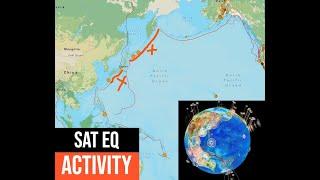 Lots of Earthquakes around Japan today. Watch the Subduction zones in the area. Sat update 6/21/2025
