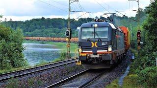 Trains at Aspen Station in Lerum part 2 - Västra Stambanan west to east from J to Apn