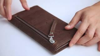 Women Cork Wallet Slim | Alternative to animal Leather by Corkor