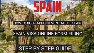 2024 Spain visa Form Filing online & book Appointment |BLS Spain|Step by step process  #spain #visa