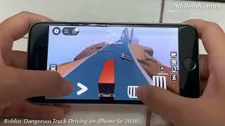 Roblox Dangerous Truck Driving on iPhone se 2020 (se 2nd gen)