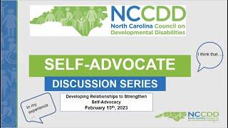 SPANISH Self Adv Series - Developing Relationships to Strengthen Self Advocacy -  February 2023