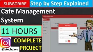 Cafe Management System (Angular, Node.js, MySQL Database) Complete Project (step by step)