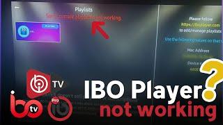 IBO Player not working