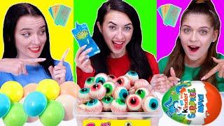 ASMR Most Popular Food Challenge (Chocolate Candy, Ufo Wafers, Gummy) | Eating Sounds LiLiBu