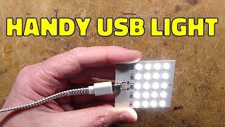 Simple USB LED panel for adding light anywhere