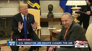 U.S. Senator Jim Inhofe speaks on controversy