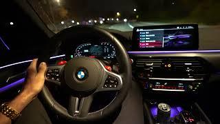 2022 BMW M5 650 HP + Cold Tires  - POV Night Drive