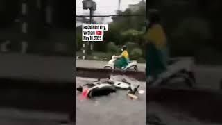 Massive flooding due to torrential rainfall hits Ho Chi Minh City, Vietnam  #flooding #rainfall#