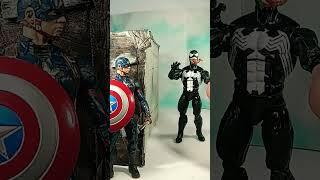 Venom And Symbiotes VS Captain America l Marvel Toys #marveltoys #venom #viralshorts #captainamerica