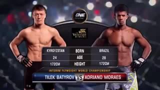 Tilek Batyrov vs Adriano Moraes 13.08.2016 Тилек Батыров vs Ардиано Мораес