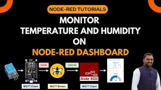 Monitor the DHT11 with NodeMCU on Node-RED Dashboard UI using MQTT | Node Red Tutorial Part 5