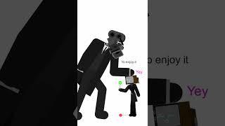 large cameraman And Small Tvwoman (animation Only Not real life) #animation #sticknodes #shorts