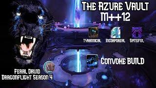 Feral Druid Mythic++12 The Azure Vault | Convoke Build | Dragonflight Season 4