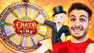 GAMBLING ON CRAZY TIME WITH MR. MONOPOLY!