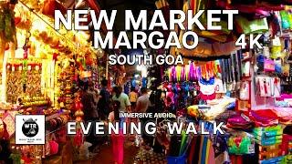 New Market, Margao Evening Walk  - 4K Walking Tour  - July 2023 South Goa India | Short Walk