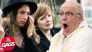 Priest Ruins Emotional Funeral | Just For Laughs Gags