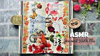 ASMR Creative Journaling | Random Theme | ASMR Scrapbooking With Me | No Talking