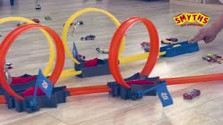 Hot Wheels Multi-Loop Race off Vehicle Track Playset - Smyths Toys