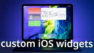 Build your own CUSTOM iOS widgets directly on your iPad or iPhone