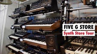 Five G Store Tour - The BEST SYNTHESIZER Shop In The World!