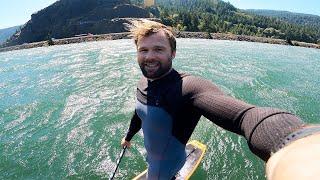 17 km SUP FOIL Misja Hood River