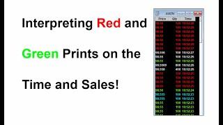 Explaining Green and Red Prints on the Time and Sales