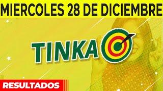 Resultado de Tinka del Miércoles 28 de Diciembre del 2022