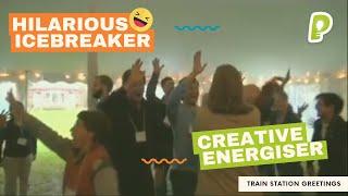 Hilarious LARGE GROUP ICEBREAKER & Energiser - Train Station Greetings | playmeo