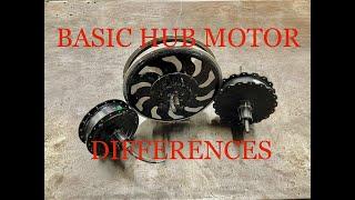 Basic hub motor differences, An introduction to E-Bikes