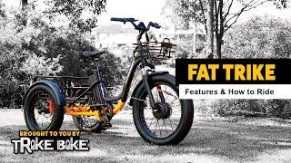 Fat Wheeled Trike Bike - Features and How To Ride. The Best Electric Tricycle in Australia