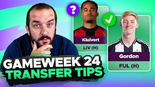 KLUIVERT IN?  | FPL TRANSFER TIPS | DOUBLE GAMEWEEK 24 | Fantasy Premier League Tips 2024/25