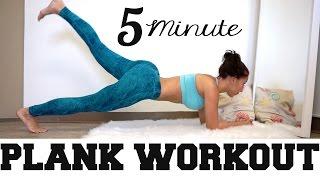 4 Minute Plank Workout - Smaller waist from home! by Vicky Justiz