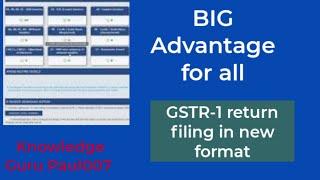 GSTR 1 filing advantage in new format I gstr1 filing 2022 I gstr1 return filing